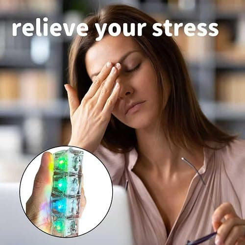2 Pack Keyboard Fidget Keychain,Keyboard Button Finger Clicker for Anxiety Relief (Transparent) thumbnail 5