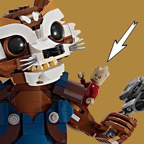 Lego Marvel Rocket & Baby Groot, Buildable Superhero Toy for Kids from Marvel Studios' Guardians of The Galaxy, Figure for Role Play, Gift for Boys and Girls from 10 Years, 76282 thumbnail 6