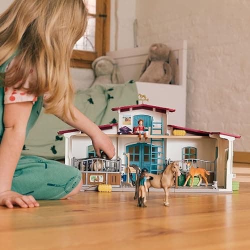 Schleich Horse Club - 115Pc Lakeside Riding Center - Kids Ages 5+ | 42567 | Horse Figurine, Equestrian Toy for Girls 5+, Realistic Horse Toy, Screen-Free Imaginative Pretend Play, Party Gifts thumbnail 2