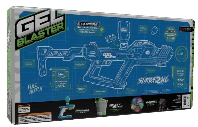 Gel Blaster Surge XL 2 with Built-in Starfire Glow Activator – Upgraded GelBlaster Toy with 150+ Foot Range – Water Bead Ammo – Semi & Full Auto Modes – Glows in The Dark – 180-250 FPS – Ages 14+ thumbnail 9
