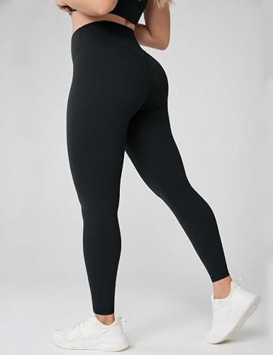 UNISSU Hugcurve No Front Seam High Waisted Workout Leggings for Women Buttery Soft Yoga Pants Gym Athletic Tights - 25'' thumbnail 2