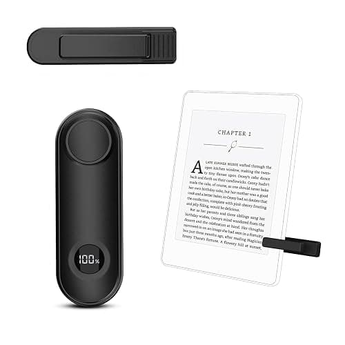 RF Remote Control Page Turner for Kindle Paperwhite Scribe Oasis Accessories, Clicker Page Turner for iPhone,Tablets Reading Camera Video Record Remote Triggers,Black - Image 1