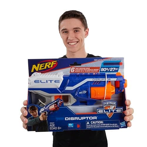 NERF Disruptor Elite Blaster - 6-Dart Rotating Drum, Slam Fire, Includes 6 Official Nerf Elite Darts - for Kids, Teens, Adults (Amazon Exclusive) thumbnail 4