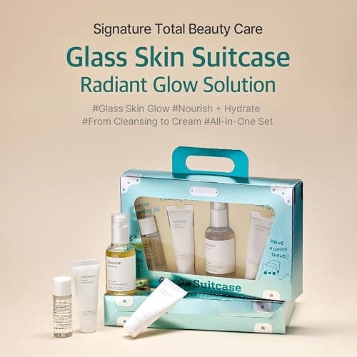 mixsoon Glass Skin Suit Case Set-5-Step Skincare Kit - Hydrating and Radiance-Cleansing Oil, Foam, Essence, Cream 105ml / 3.55 fl.oz. Korean Glass Skin Care thumbnail 2