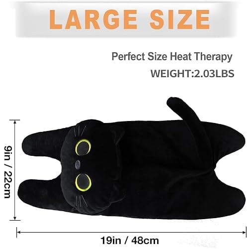 Microwave Heating Pad for Cramps Pain Relief, 19 * 9" Microwavable Heating Pads for Back, Neck Shoulder, Cute Microwave Heating Pad Stuffed Animal, Moist Heat Pack, Lavender thumbnail 3