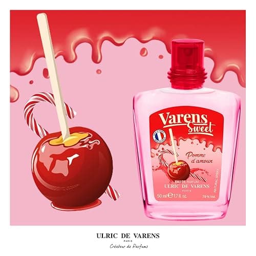 ULRIC DE VARENS - Eau de Parfum Varens Sweet Pomme D'Amour - Gourmand, Fruité, Pomme - Parfum Femme - Vaporisateur - Made in France - 50 ml thumbnail 3