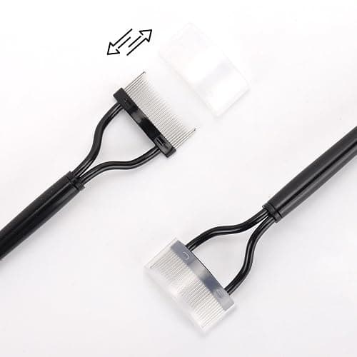 2 Pcs Eyelash Separator Tool Mascara Brushes Eyelash Comb Separator Definer Lash Comb for Combing, Separating Lashes - Black thumbnail 6