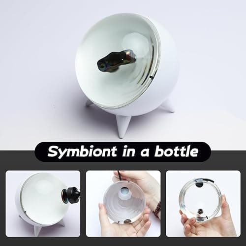 ZenFrekvens Dancing Ferrofluid Display with Music Rhythm, Magnetic Liquid Art with Stand, Ferrofluid Speaker Music Mate, Symbiote in a Bottle, Ferrofluid Display Lamp, Desktop Decor, Teenager Gifts thumbnail 4