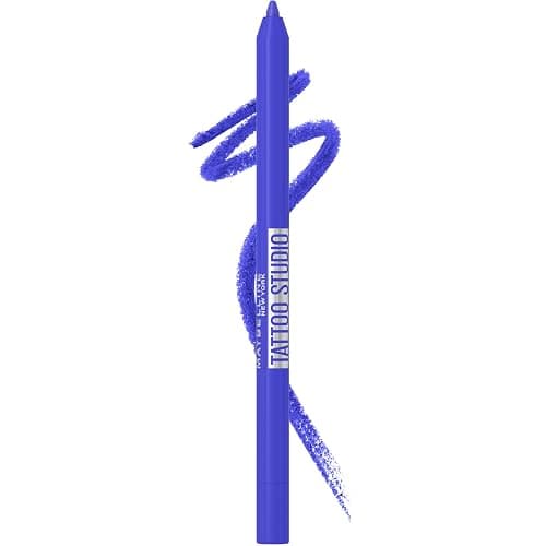 Maybelline Tattoo Studio Sharpenable Gel Pencil Waterproof Eyeliner, Long-Lasting Eyeliner With Smooth Gel Pigments For Up To 36HR Wear, Galactic Cobalt, 1 Count - Image 1