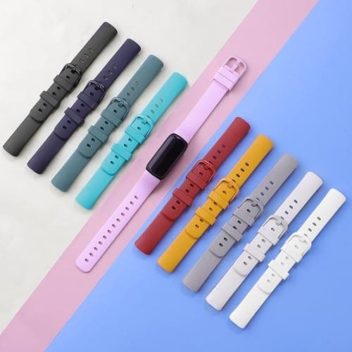 Farluya 10 Pack Compatible with Fitbit Inspire 3 Bands,Soft Sport Bands Silicone Replacement Wristband for Fitbit Inspire 3 Tracker Smart Watch for Women Men thumbnail 2