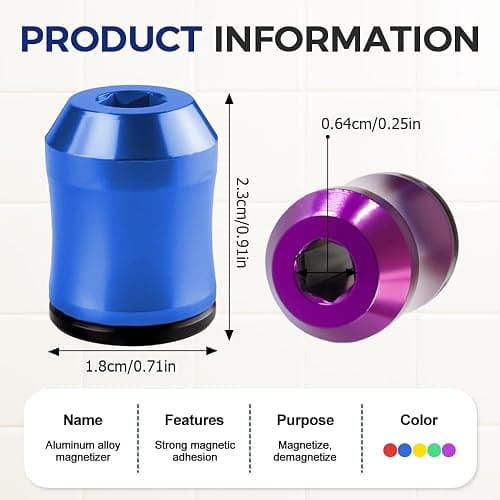Strong Magnetic Screw Holder Ring, 2026 New Screwdriver Head Magnetic Ring Bit, Universal Magnetic Screw Holder for Drill, Anti-Slip Screwdriver Holder for Power Tools, Mechanics & Carpenters (A) thumbnail 2