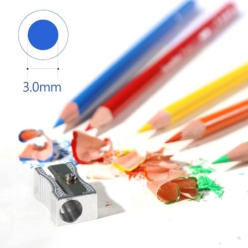 H & B 120 Colored Soft-core Coloring Pencils Set, Coloring Book and Portable Storage Bag for Painting, Art Supplies Gift for Artists Adult Children Beginners thumbnail 9