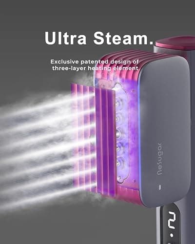 nesugar G2 Pro Smart Handheld Steamer for Clothes – Global Voltage Adaptation, Palm-Sized & Lightweight (0.8lb), Dual Steam Modes, Easy Wrinkle Remover, Auto Shut-Off, for Travel & Home (100-240V) thumbnail 3