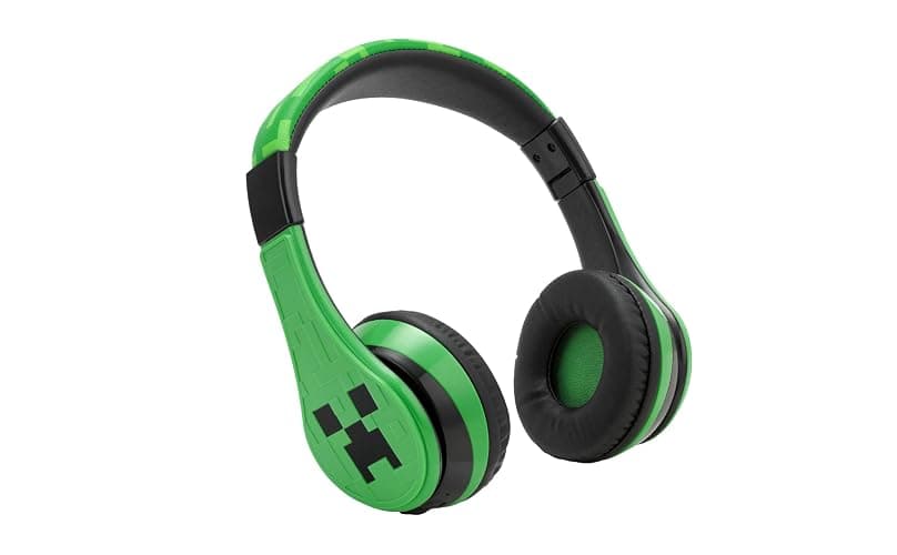 eKids Minecraft Kids Bluetooth Headphones, Wireless Headphones with Microphone Includes Aux Cord, Volume Reduced Kids Foldable Earphones for School, Home, or Travel - Image 1