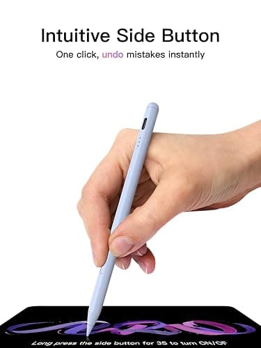 Pencil for iPad (2018-2025), USB-C Fast Charging Stylus Pen, Pixel-Perfect Tilt Sensitivity for Apple iPad 11/10/9/8/7/6/A16, ipad Mini 7/6/5, Air M3/2 11"/13"/5/4/3, i-Pad Pro M5/4 13"/12.9″/11″ Blue thumbnail 2