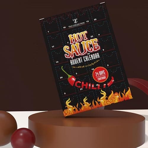 Hot Sauce Advent Calendar 2025 | 24 Days of Chilli Sauce | Ultimate Gift for Spicy Food Lovers | Food Advent Calendar 2025 Men, Chilli Challenge Hot Sauce for Women (Black) thumbnail 8