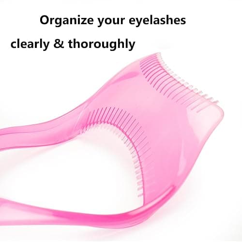 ELTONGUU Eyelash Separator Tool Mascara Shield Guard Magic Useful Cosmetic Comb Applicator Helper Guide Card Tool 3 in 1 Upper Lower Mascara Applicator Guard Lash Buddy Blush thumbnail 6