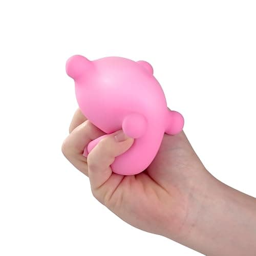 Bubblegum Stuff Office Udder - Pink Squishy Silicone Cow Udder Stress Relief Desk Toy - Suction Cup Stress Reliever - Adult Squeeze Toy thumbnail 7