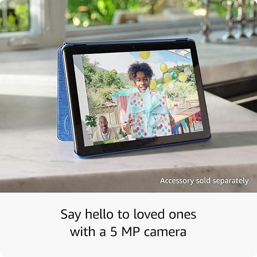Amazon Fire HD 10 tablet (newest model) built for relaxation, 10.1" vibrant Full HD screen, octa-core processor, 3 GB RAM, 32 GB, Ocean thumbnail 5