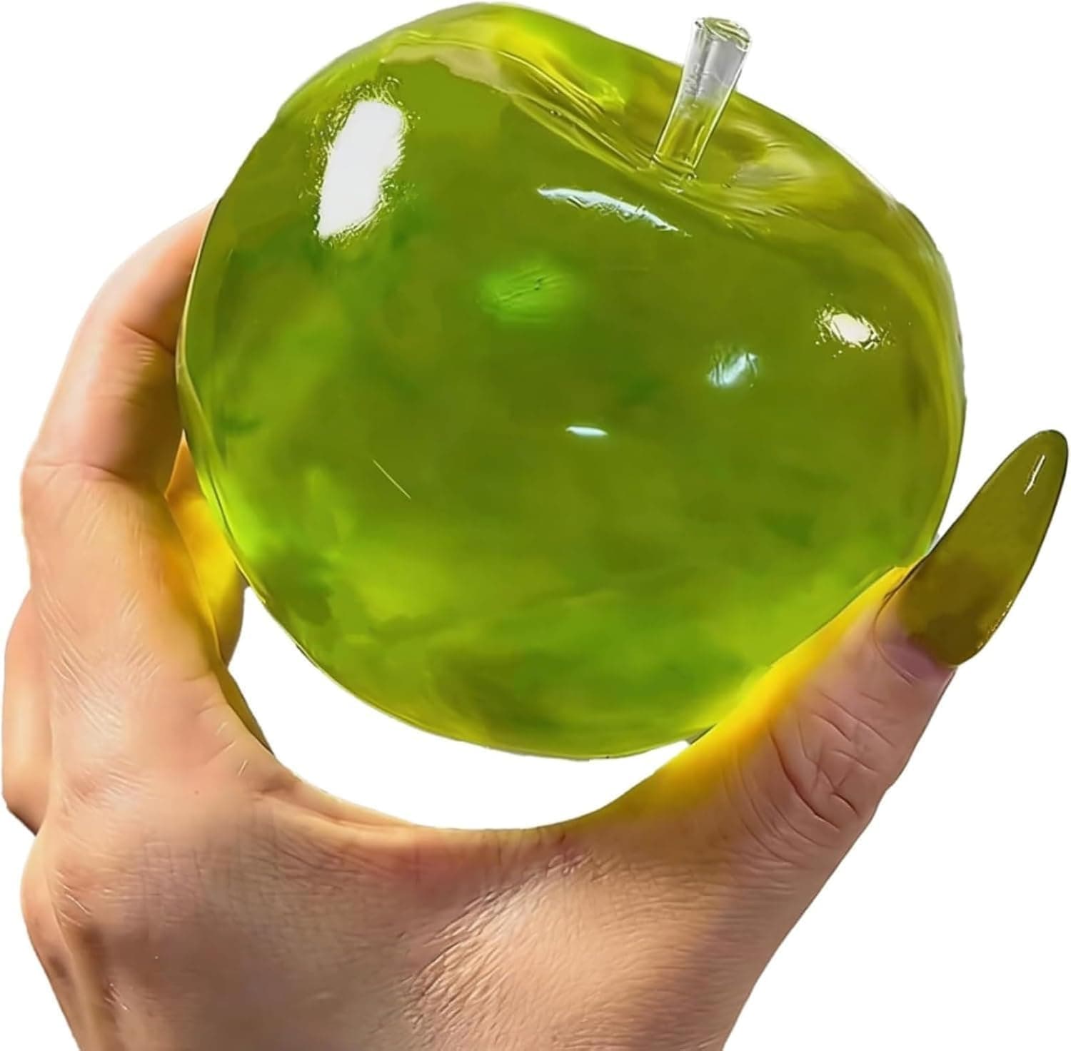 Green Apple Squishy, Squishy Apple, Sticky Fruit Squishies with Transparent Realistic Color (Green*1) thumbnail 3