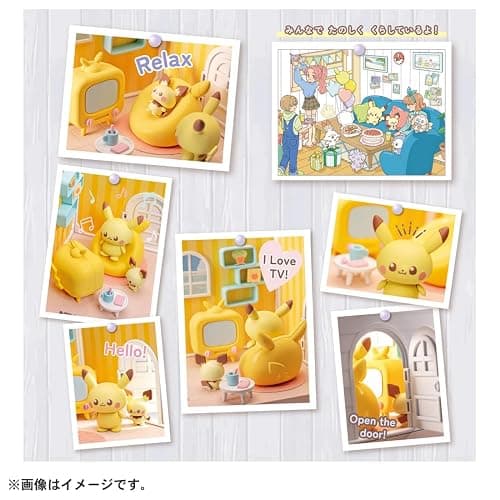 Takara Tomy Pokemon Poke Peace House Living Pikachu & Pichu thumbnail 2