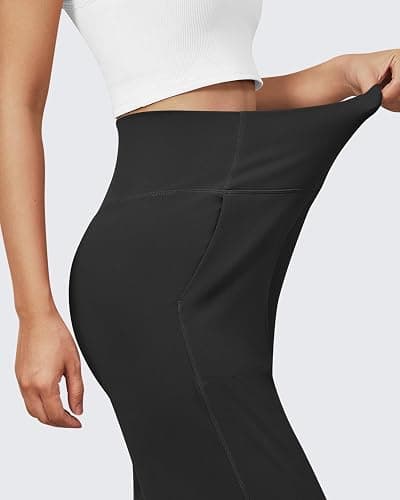 G4Free BareFeel High Stretch Yoga Pants Women Soft High Waisted Casual Wide Leg Pants with Pockets thumbnail 5
