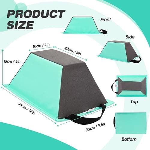Cheer Stunt Training Stand, PU Non-Slip Stunt Trainer Flyer Stand Cheer for Promotion and Development of Flexibility, Coordination (Green) thumbnail 2