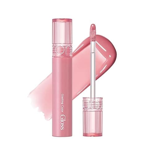 rom&nd GLASTING COLOR GLOSS 01 PEONY BALLET - K-Beauty Viral Plumping Lip Gloss | Mirror Shine, Hydrating, Non-Sticky, Long-Lasting "Bunny Tongue" Light Pink for Soft Girl Aesthetic - Image 1
