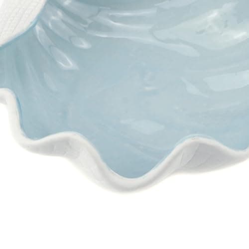 MY MIRONEY Ceramic Jewelry Dish Tray Shell Shape Rings Bracelet Trinket Holder Ocean Style Earrings Necklace Storage Jewelry Tray Decorative Key Bowl Candy Storage Holder thumbnail 5
