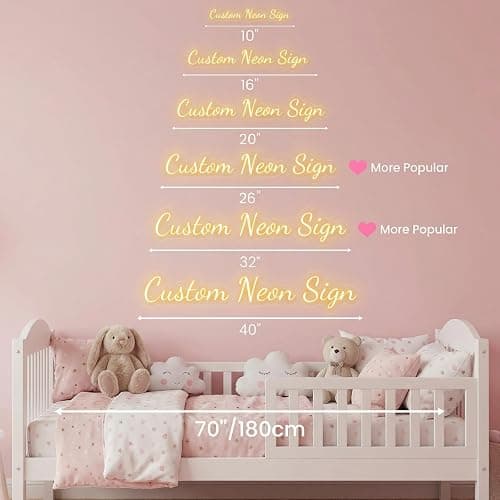 Custom Neon Signs, Personalized LED Neon Sign for Wedding Bar Birthday Party Gift, Customize Neon Name Lights Sign for Wall Room Decor thumbnail 4