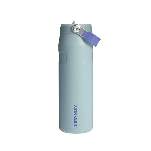 Stanley 1913 Flip Straw 2.0 Sports Water Bottle with Straw 0.7L - 10 Hours Cold - 2 Days Iced - Stainless Steel - BPA Free - Leak Resistant - Fits in Cup Holder - Dishwasher Safe - Blue Cactus - Image 1