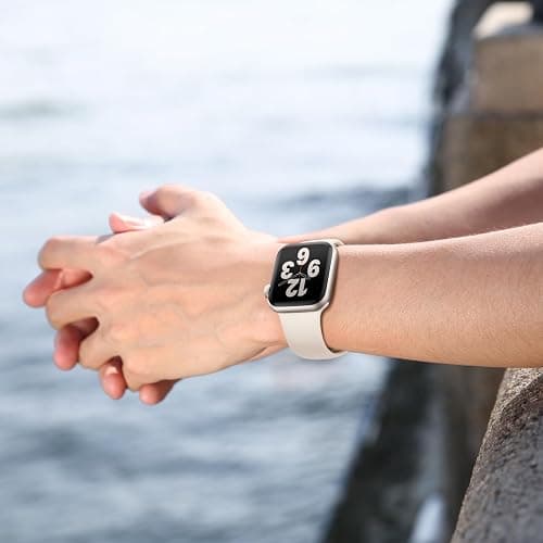 Soft Silicone Sport Band Compatible for Apple Watch Bands Women Men, Waterproof iWatch Strap Fits 38mm 40mm 41mm 42mm 44mm 45mm 46mm 49mm Apple Watch Ultra 3/2/1 and Series 11/10/9/8/7/6/5/4/3/SE thumbnail 4