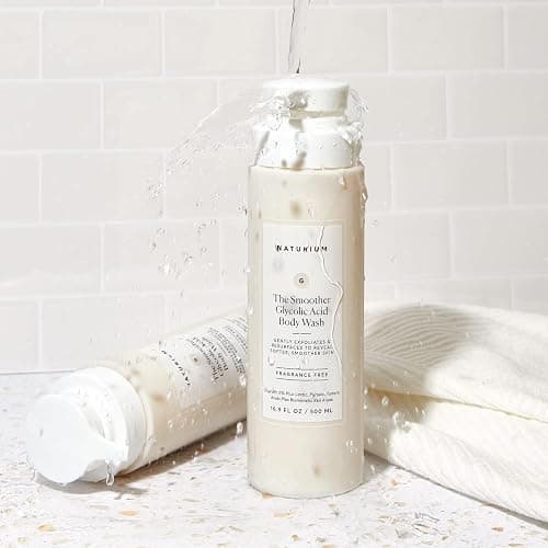 Naturium The Smoother Glycolic Acid Exfoliating Body Wash | With an AHA Blend of Glycolic & Lactic Acids, For Rough, Uneven Skin | 16.9 FL OZ / 500 ml thumbnail 6
