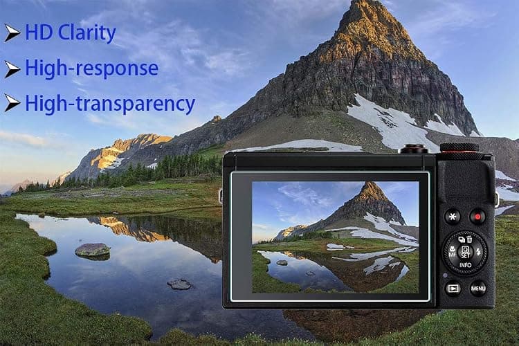 HUIPUXIANG Screen Protector Compatible for Canon PowerShot SX740 HS SX730 HS Camera (for Accessories), 0.3mm High Definition 9H Hardness Optical LCD Premium Glass Protective Cover thumbnail 3