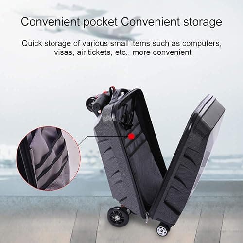 Motorized Ride-On Luggage Suitcase with Scooter Function and TSA Lock for Adult and Teen Travel thumbnail 6