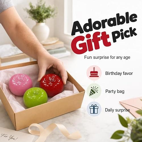 Slushy Apple Squishy, Apple Squishy Slow Rising Stress Relief Squeeze Ball (Green-1pc) thumbnail 7
