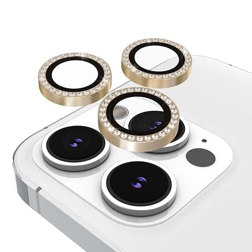 kate spade new york iPhone 15 Pro/iPhone 15 Pro Max Camera Lens Protector with Aluminum Rings - Crystal - Image 1