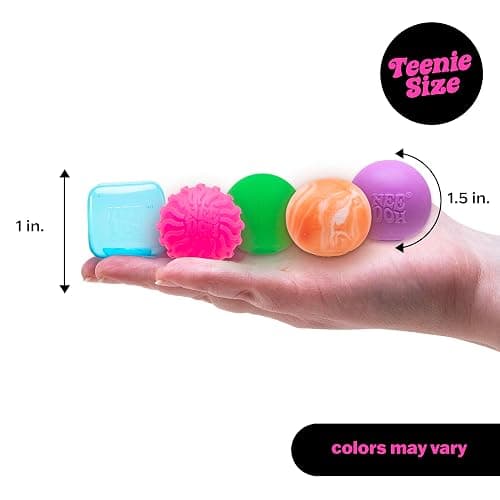 NeeDoh Teenie 10-Pack - 5 Styles of Teenie Squishies- Nice Ice Baby, Original, Swirl, Ripples, Glow - Ages 3 and Up - 10 Teenies Per Pack thumbnail 2