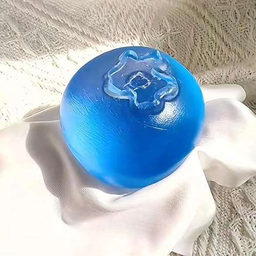 Taba Squishy ,Stress Ball,Kawaii Squishies Silicone Toys,Stress Relieving Fur Ball OPP Packaging Gifts|Squishy Fidget Toys for Anxiety&Relaxation|Perfect Desk Accessory for Adults(Big Blueberry) thumbnail 2