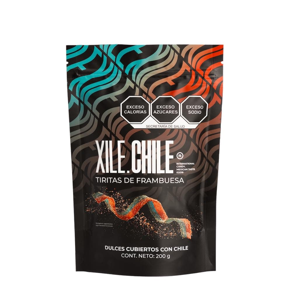 XILE.CHILE | Bolsa de tiritas de frambuesa de 200g. | TIRITAS DE FRAMBUESA| Deliciosas - Image 1