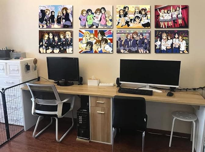 ePanda K-on Posters,Japanese Manga Aesthetic Wall Collage Kit Anime Pictures Art Print for Home Wall Decor,11.5x16.5 inches,Set of 8 pcs thumbnail 2