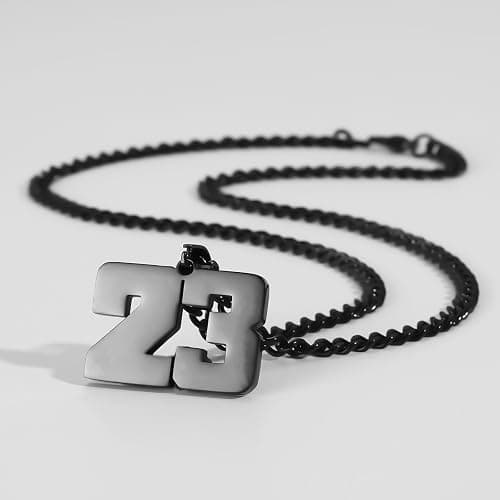 KLIFOWDY Number Necklace for Boys Athlete Kids Number Chain 00-100 Layered Necklace for Men Stainless Steel Number Charm Pendant Baseball Football Basketball Necklaces for Boys Gifts thumbnail 5