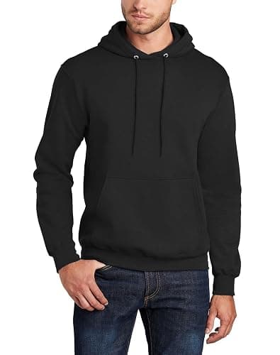JustBlanks Mens Fleece Hoodie Long Sleeves Casual Pullover Hooded Sweatshirt with Kangaroo Pocket – Cozy Tall hoodies for men thumbnail 4