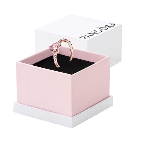 PANDORA-Elevated Heart Ring-With Gift Box - Image 1