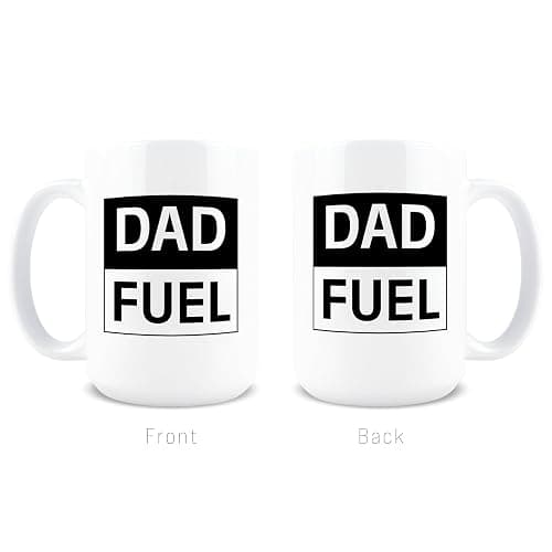 Dad Fuel Coffee Mug, Dad Coffee Mug, Funny Fathers Day Cup, 15oz Ceramic Novelty Gag Gift, Birthday Christmas Gift for Coworker, Dishwasher Safe Microwave Safe BPA Free Cup thumbnail 5