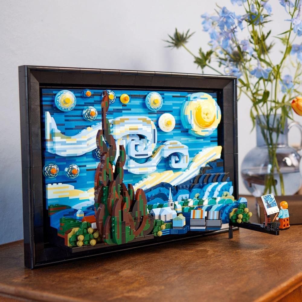 LEGO Ideas 21333 Vincent Van Gogh - La Nuit Étoilée, Reproduction de Tableau sur Toile thumbnail 6