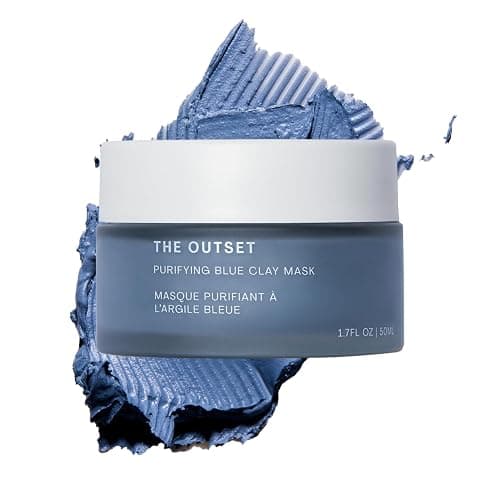 The Outset Purifying Blue Clay Mask - Gentle Fragrance Free Non-Drying Detox - Hydrating, Clarifying for Blackheads and Pores - Clean, Vegan, Gluten Free - All Skin Types, Sensitive Skin - 1.7 fl oz - Image 1