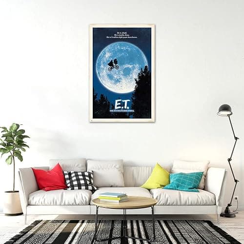 E.T. The Extra-Terrestrial - Movie Poster (Regular Style/Bicycle & Moon) (Size: 24" x 36") thumbnail 3