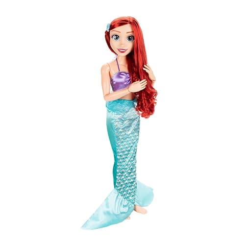 Disney Princess Ariel Doll Playdate 32” Tall & Poseable, My Size Articulated Doll in Mermaid Outfit, Comes with Dinglehopper to Comb Her Long Red Hair, and Seashell Hair Pins thumbnail 10