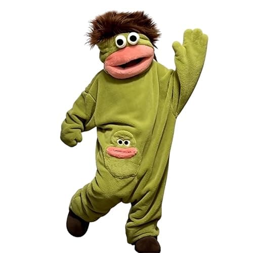 Beita Big Mouth Monster pajamas,Goofy Onesie，Cozy Home Loungewear,Soft Fabric,Long thumbnail 2